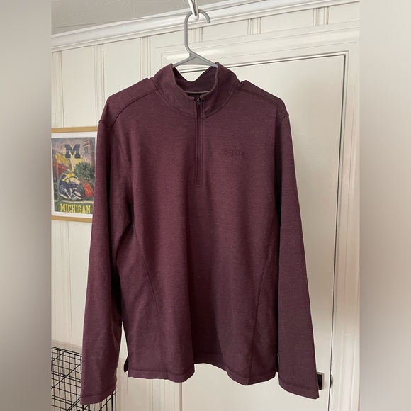 Men’s Orvis Maroon Quarter Zip - Picture 1 of 4